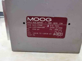 原装MOOG穆格G631-3700B二级电液伺服阀应用于注塑机计量