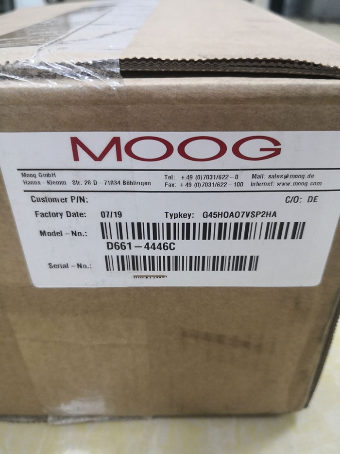 MOOG穆格D661-4446C射流管型电液伺服阀销售 维修